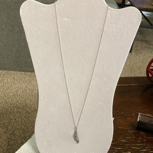 Pandora Phoenix Feather silver pendant with clear CZs. Sterling 925 - Picture 4 of 10